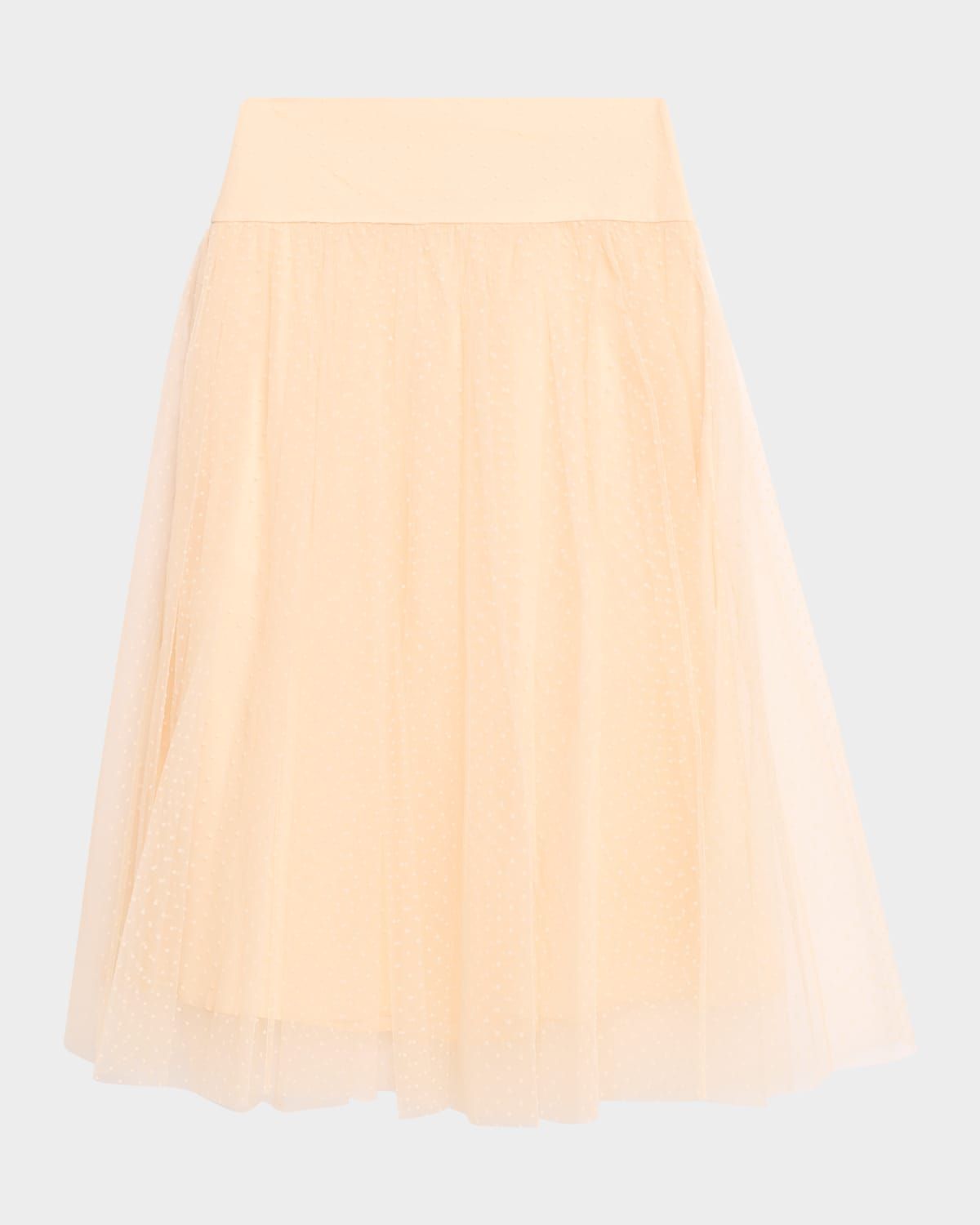 Tulle Dot Midi Skirt