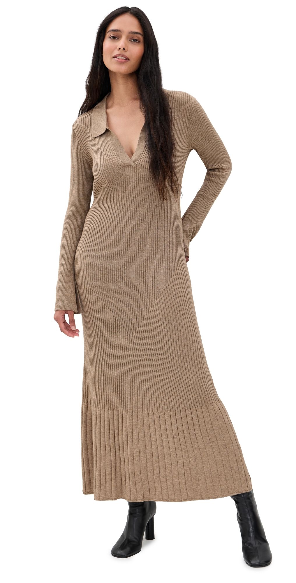 o. p.t Nicole Knit Dress Mocha XS