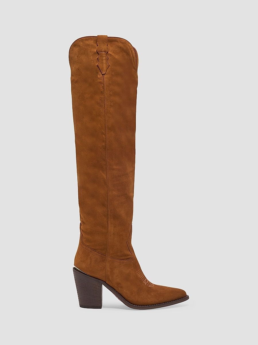 Partlow Women's Jojo 90MM Suede Knee-High Boots - Cuoio - Size 10