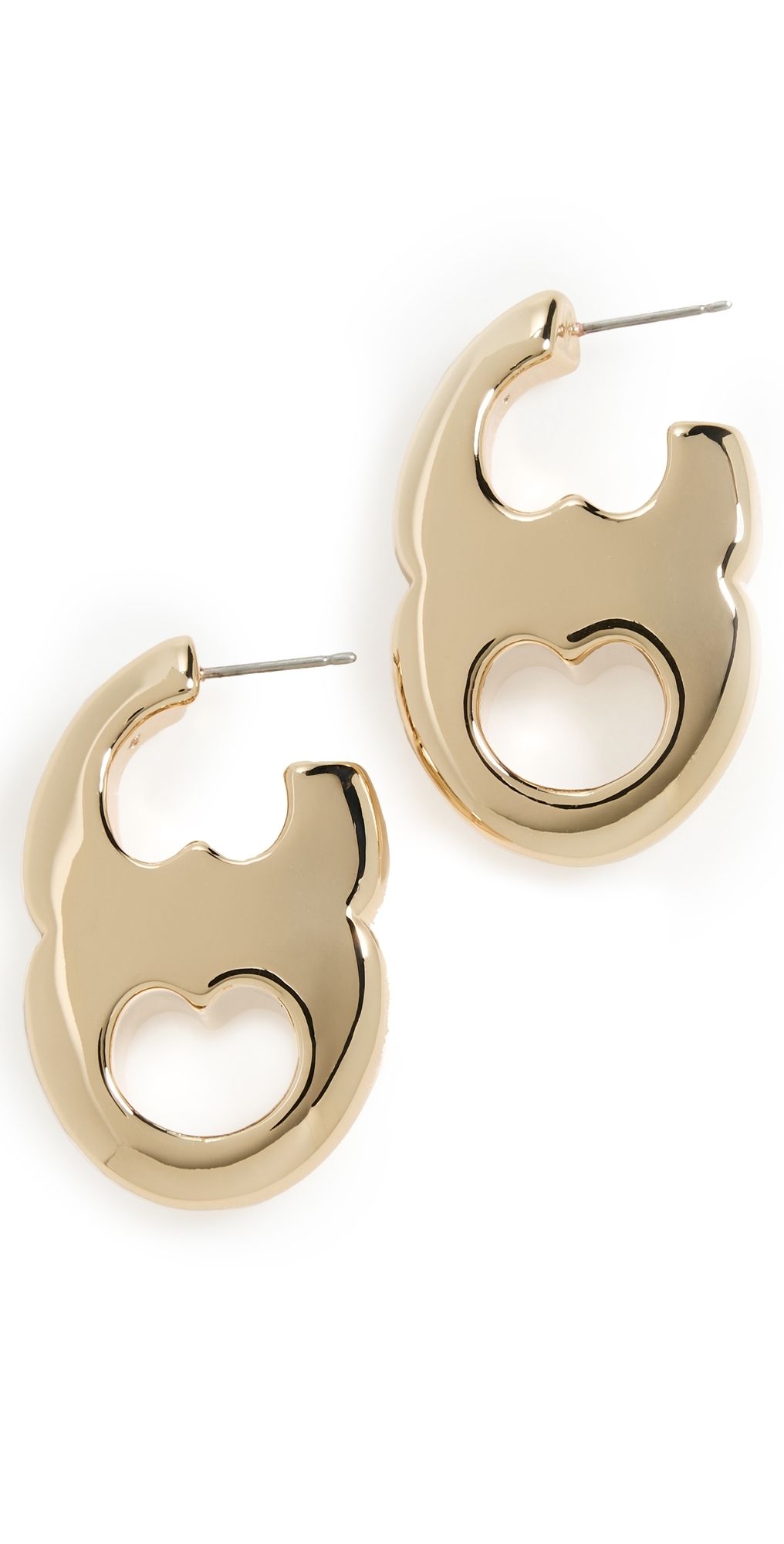 Tory Burch Gemini Link Earrings Light Brass One Size