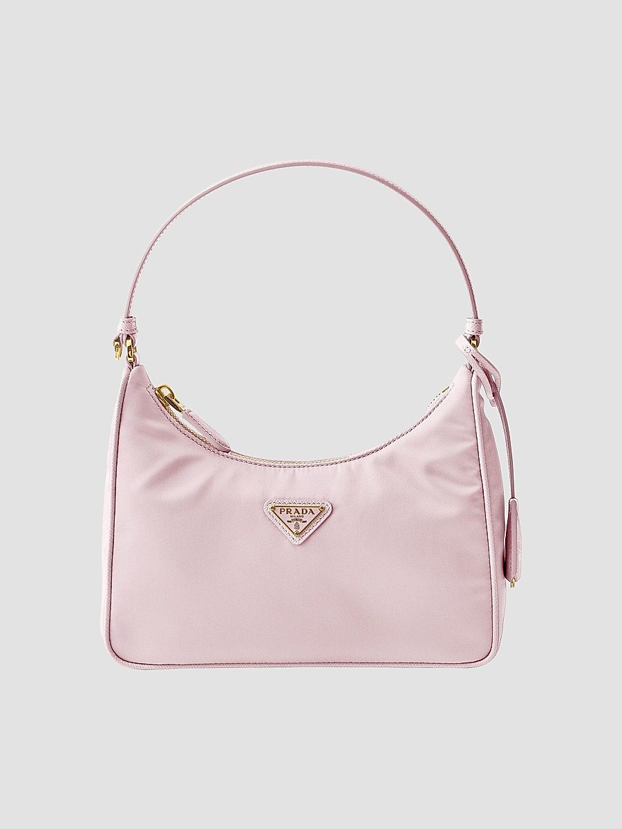 Prada Women's Re-Edition 2005 Re-Nylon and Saffiano Mini Shoulder Bag - Pink Gold