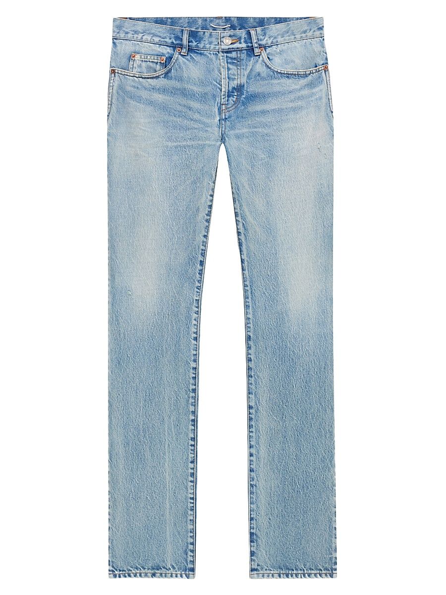 Men's Low-Rise Jeans in Beat Denim - Blue Beat - Size 30