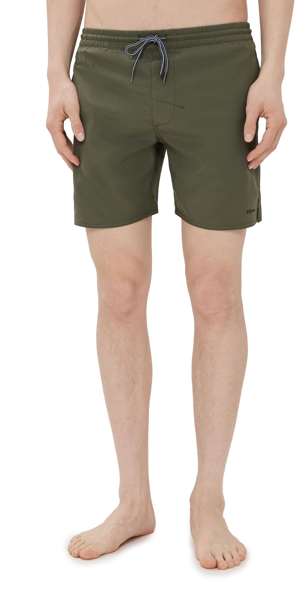 Rhythm Classic Beach Swim Shorts 7 Olive 30
