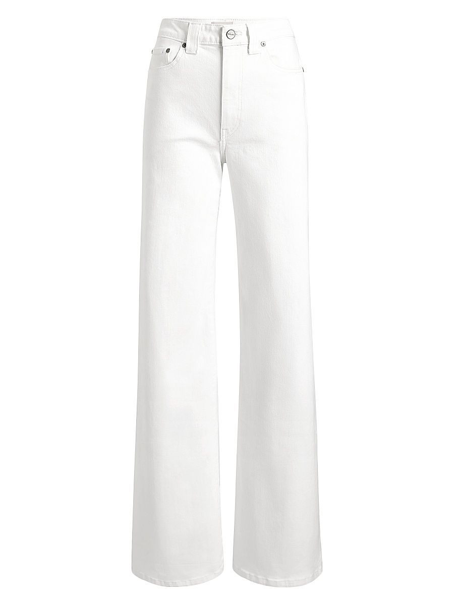 Women's Dane Wide-Leg Jeans - White - Size 28
