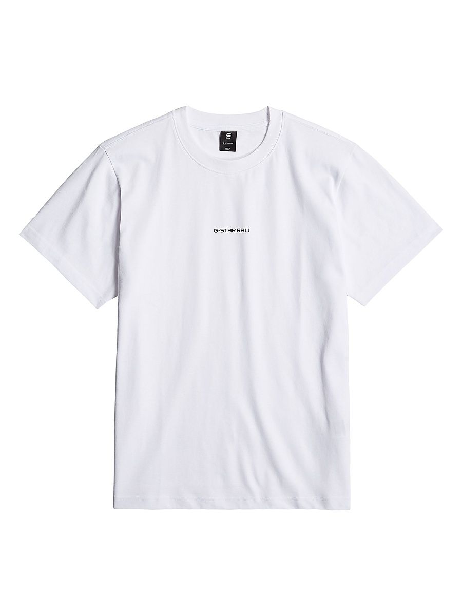 Men's Logo Cotton Short-Sleeve T-Shirt - White - Size XL