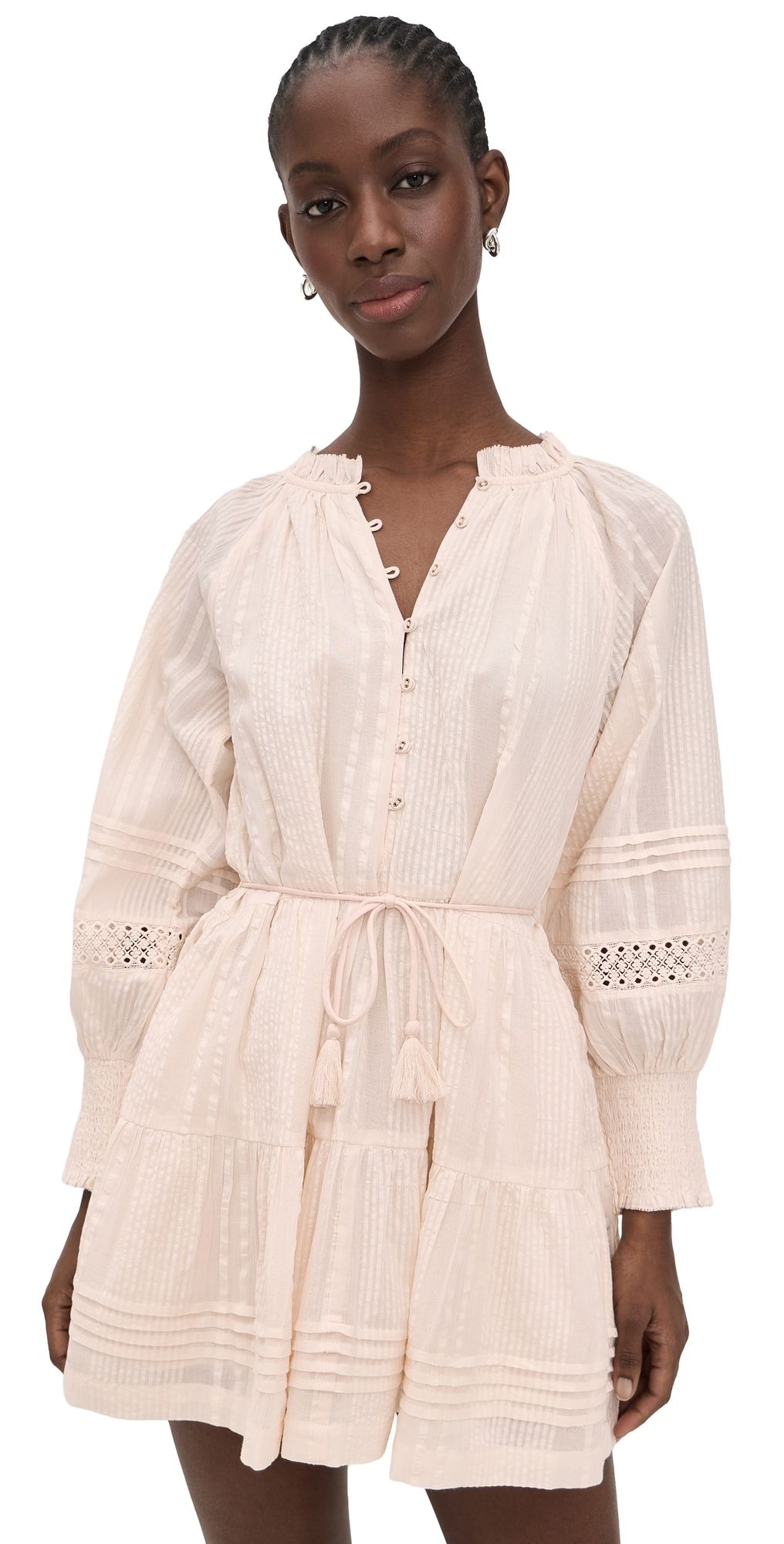 Cleobella Meadow Mini Dress Buttercream XL