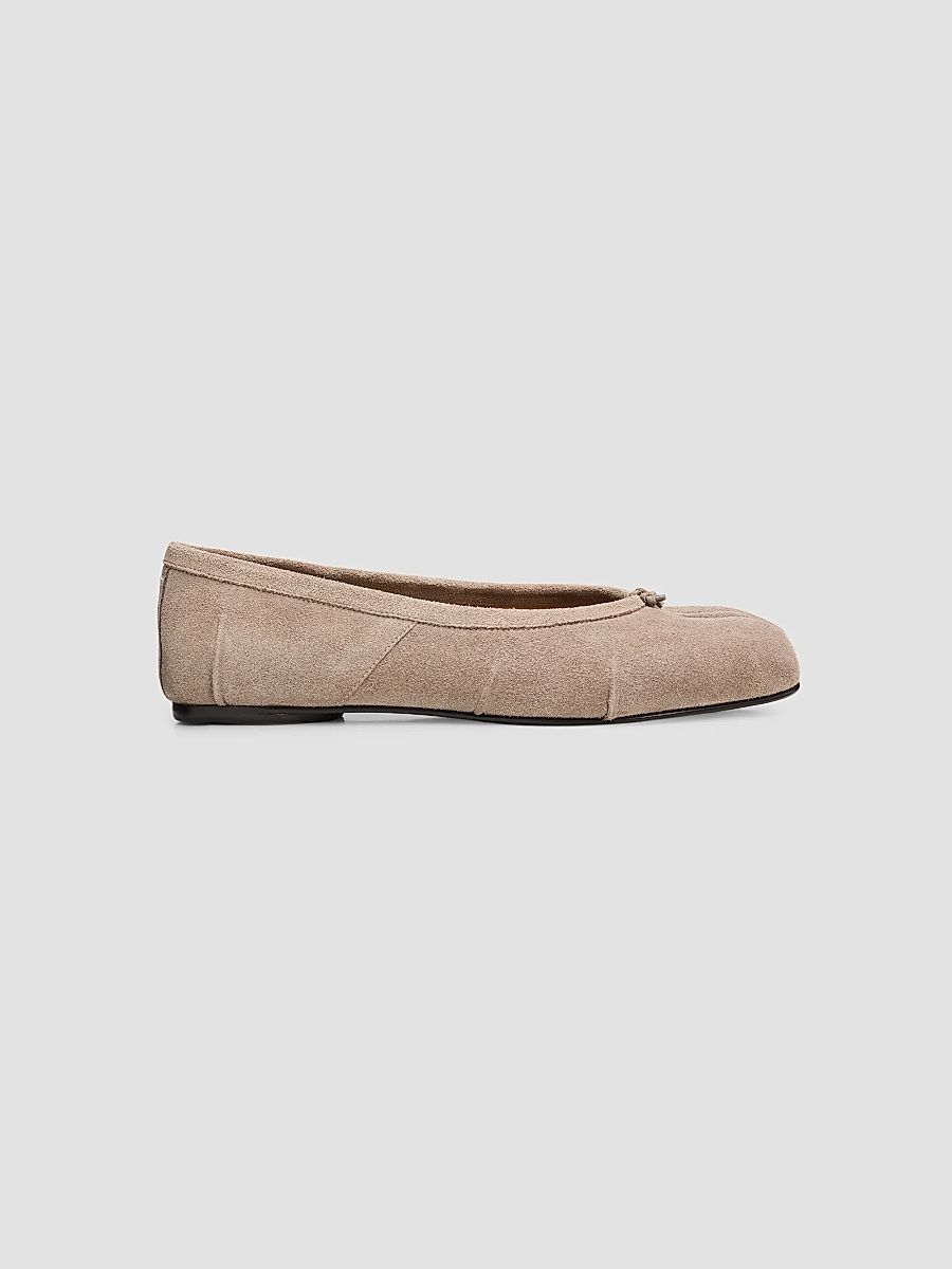 Women's Tabi Suede Ballet Flats - Taupe - Size 11.5