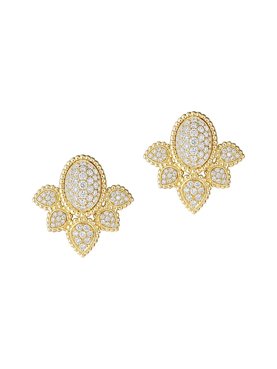 Women's Serpent Bohème 18K Yellow Gold & 1.58 TCW Diamond Stud Earrings - Yellow Gold