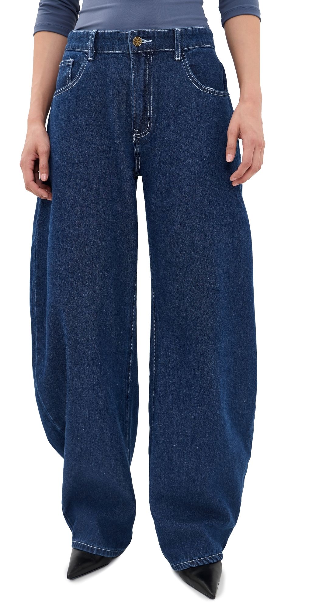 Lioness Horseshoe Jeans Blue Denim M