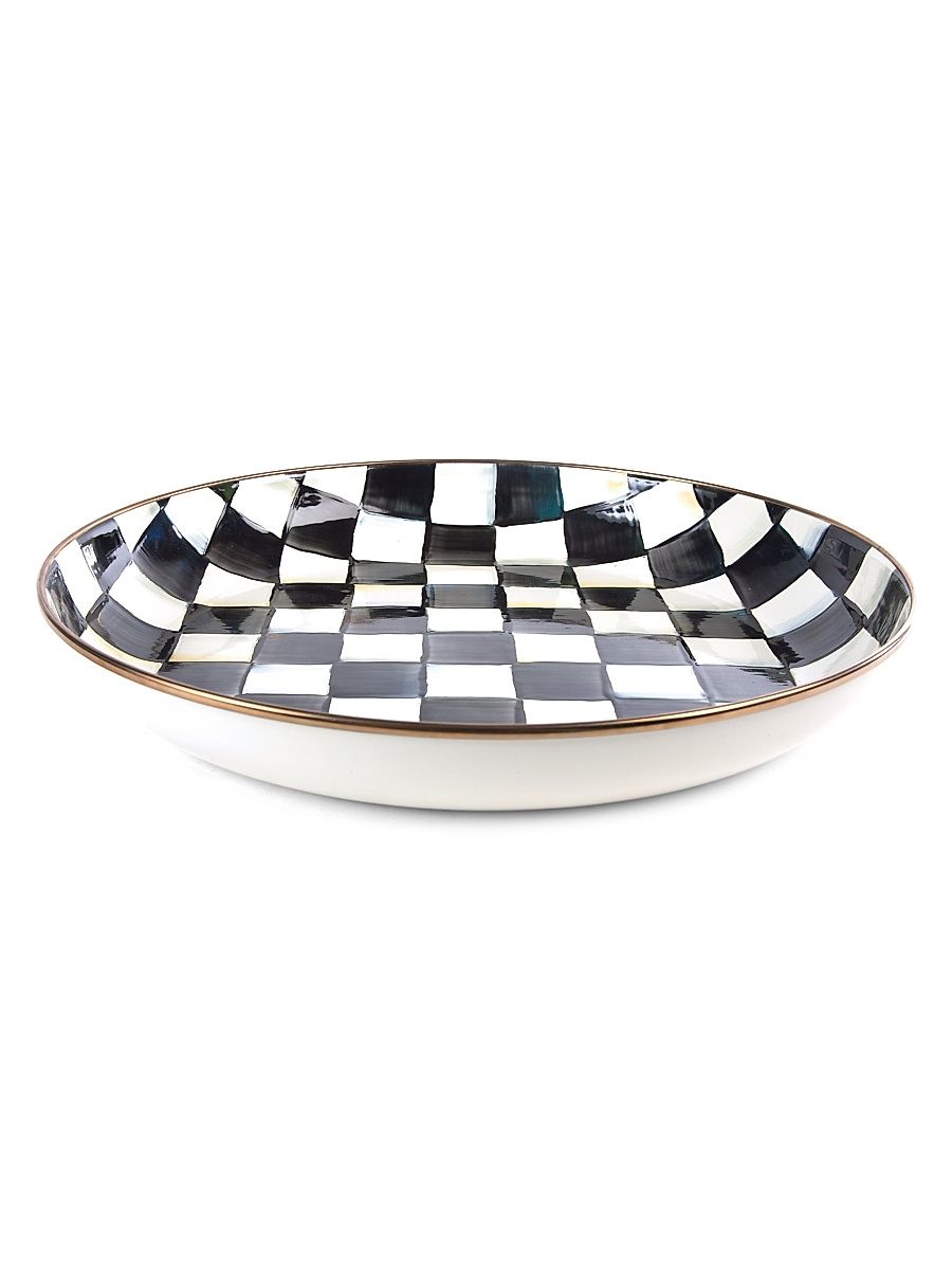 Courtly Check Enamel Abundant Bowl