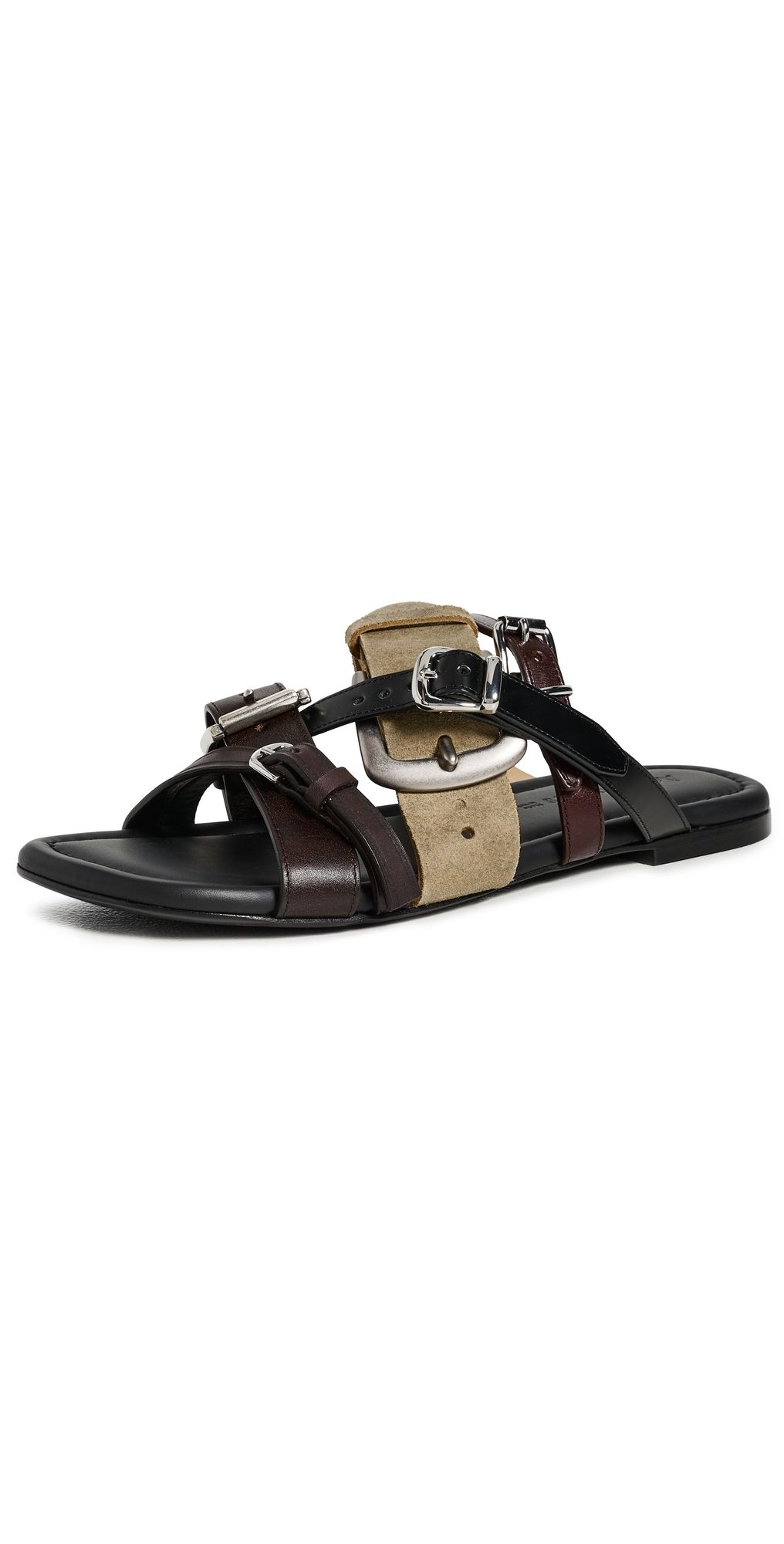 Acne Studios Beltie Sandals Multi Brown 39
