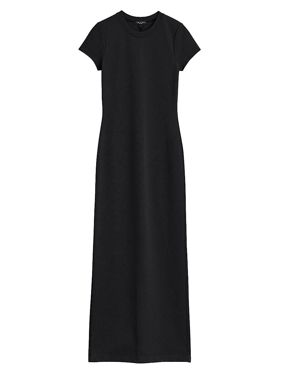 Women's Lily Ponte Maxi Dress - Black - Size Small