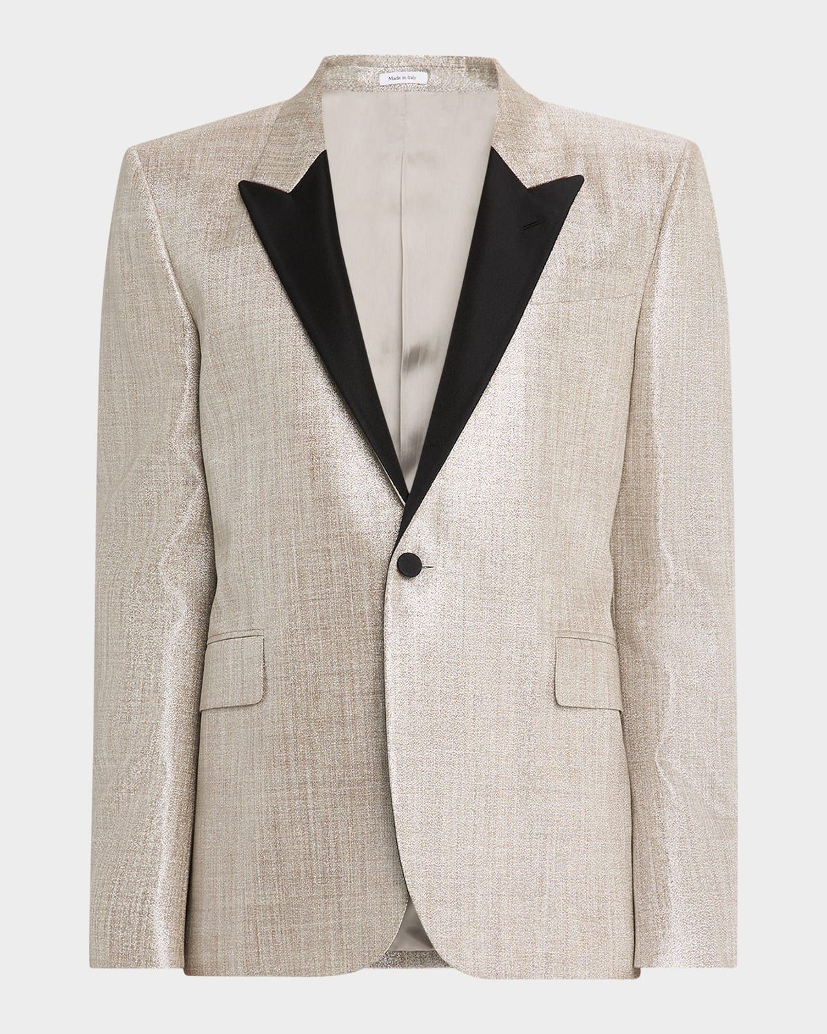 Men & apos;s Metallic Effect Peak Lapel Dinner Jacket