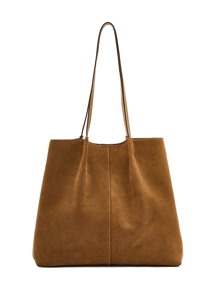 Women's Nina Suede Tote Bag - Gianduia