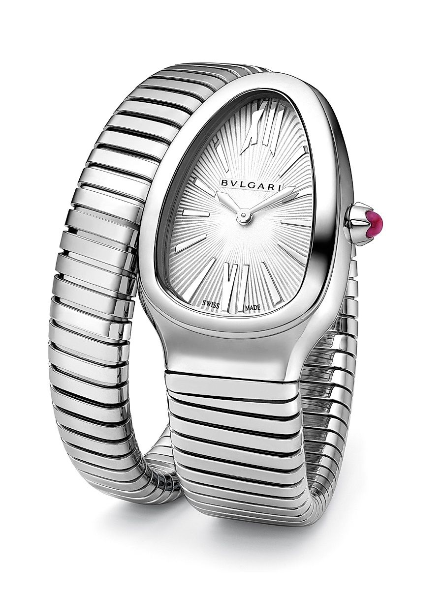 Women's Serpenti Tubogas Stainless Steel Single Twist Watch - Silver