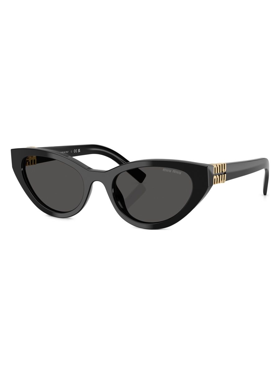 Miu Miu Women's 54MM Butterfly Sunglasses - Dark Grey Black