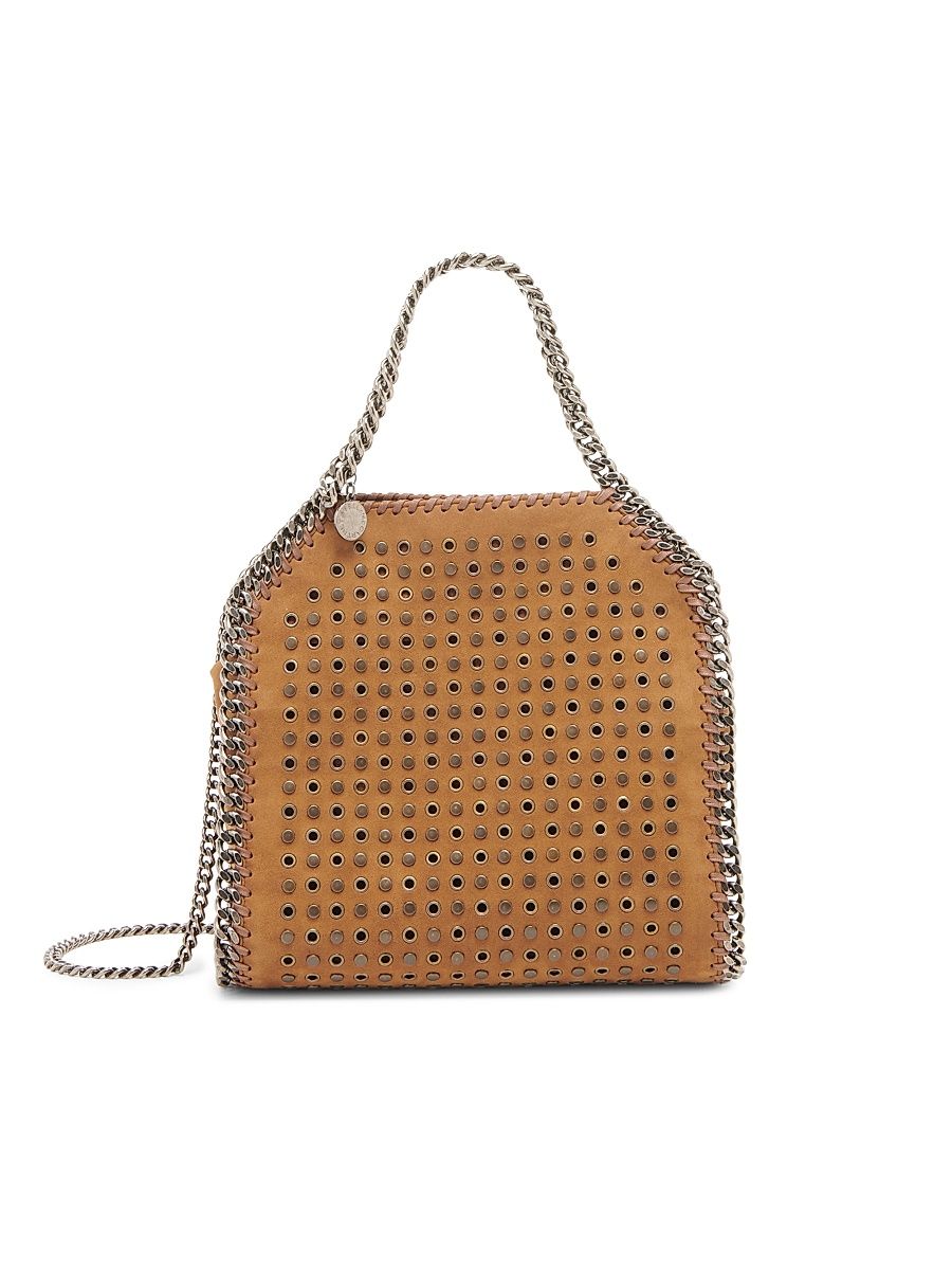 Women's Falabella Studded Eyelet Mini Bag - Brandy
