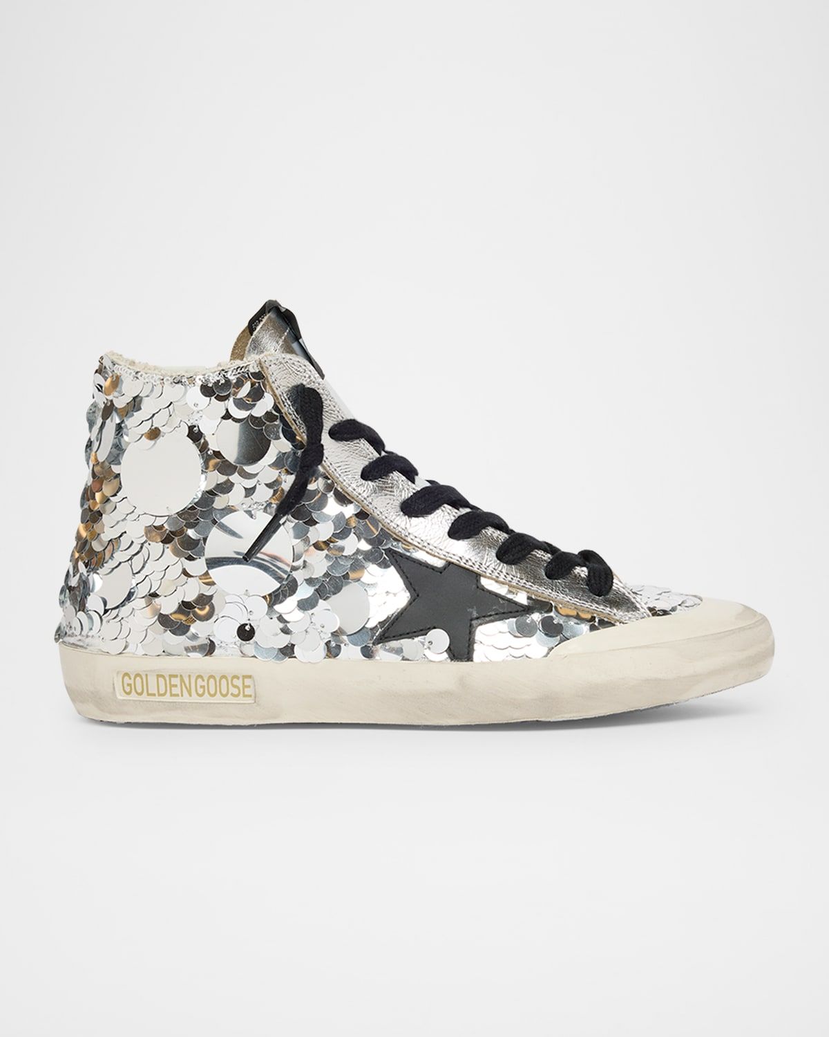 Francy Sequined High-Top Sneakers