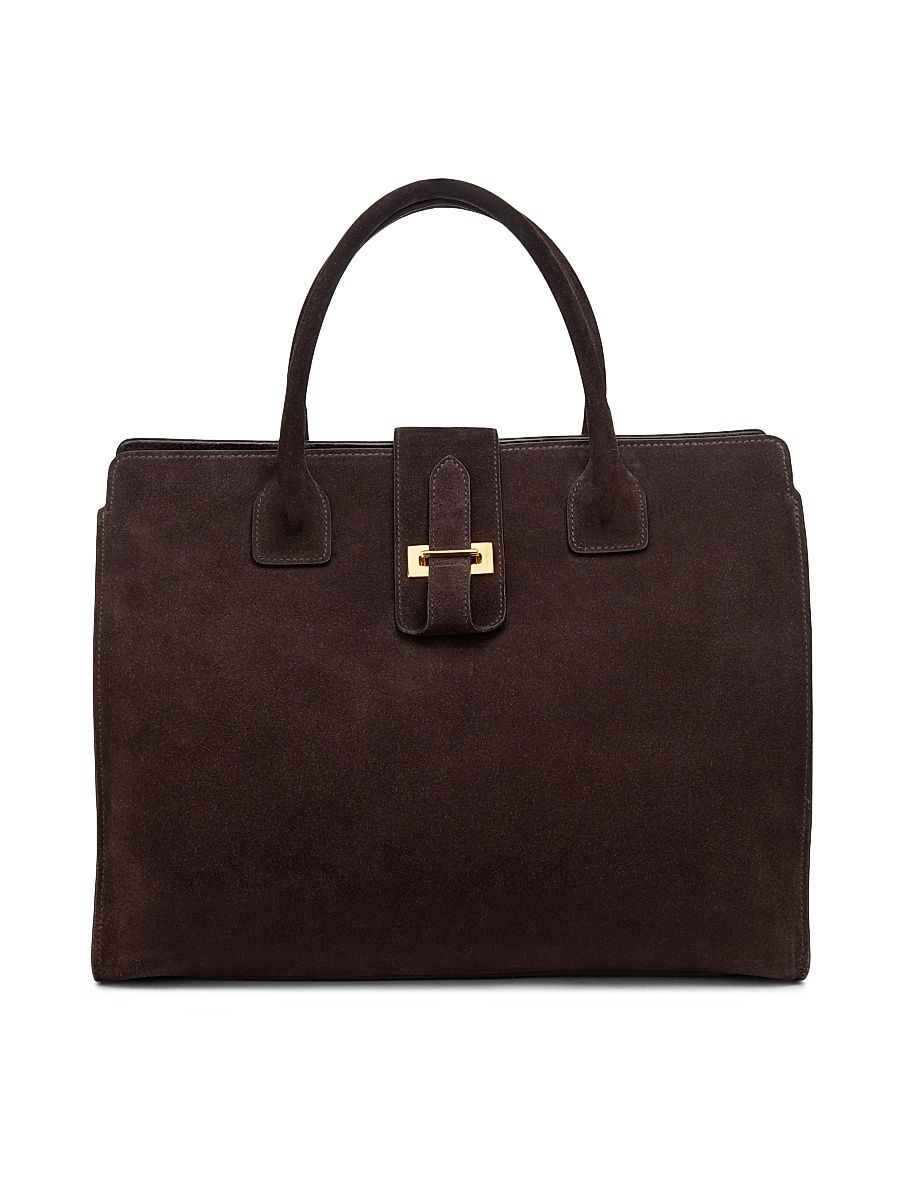 Women's Lou Suede Tote Bag - Espresso