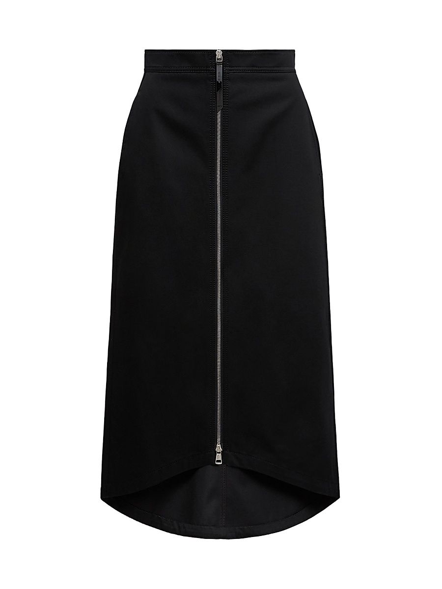 Women's Moncler x EE72 by Edward Enninful Skirt in Gabardine - Black - Size 6