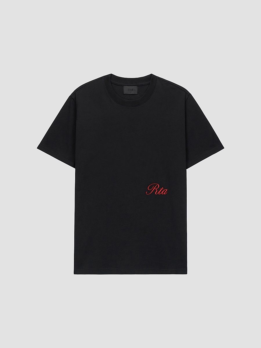Men's Curva Ultra Liam Cotton T-Shirt - Black Nif Script - Size XXL