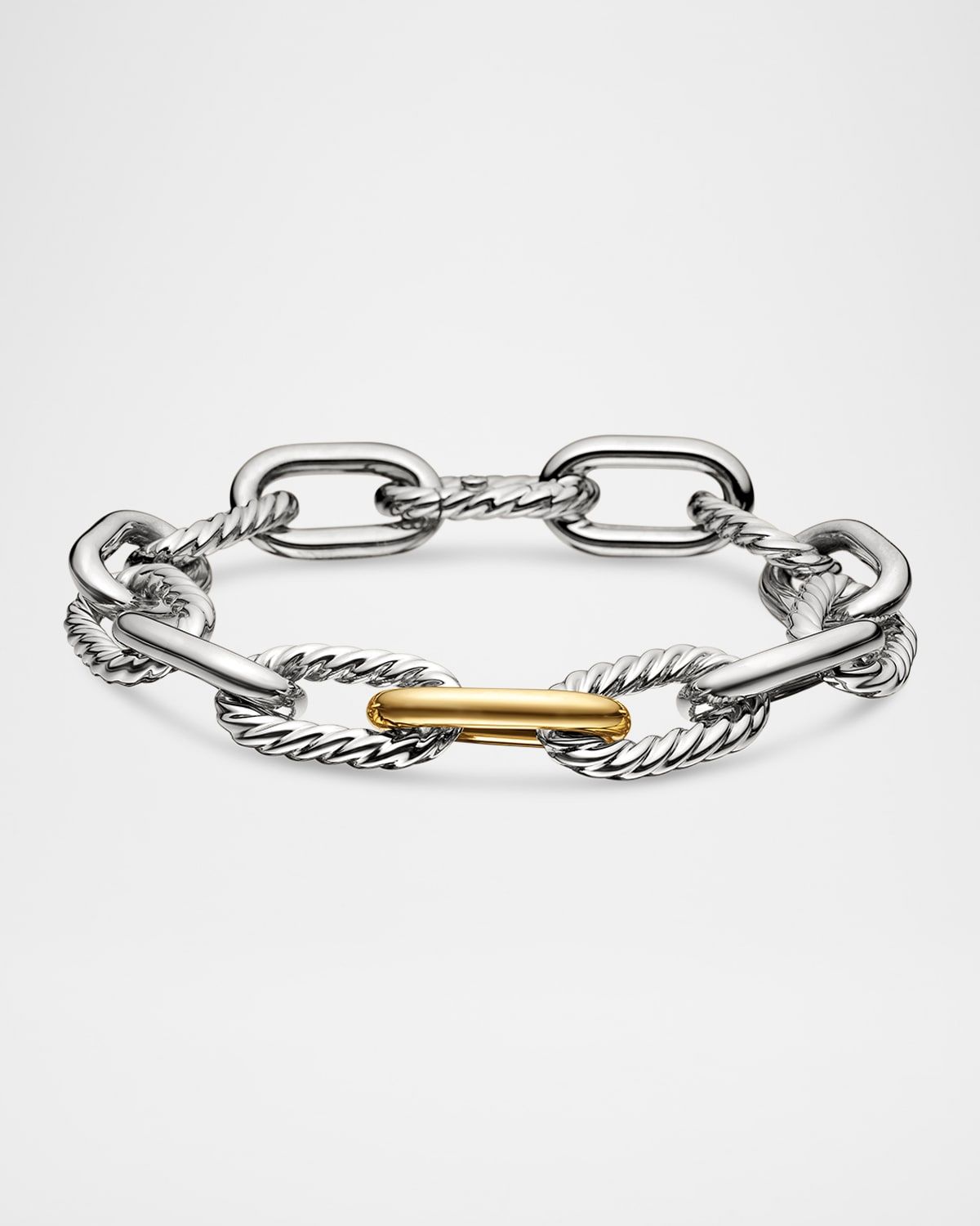 DY Madison Bracelet in Silver with 18K Gold, 11mm