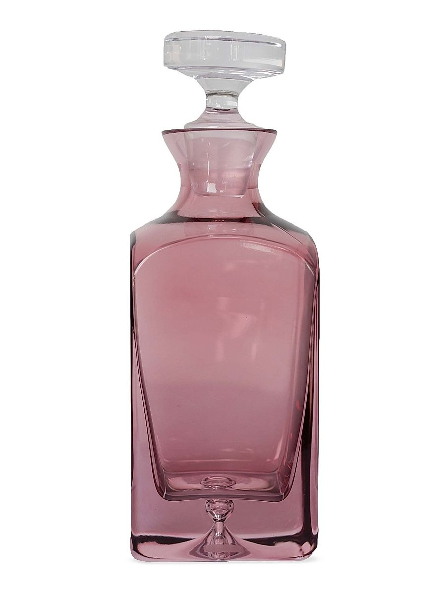 Tinted Glass Decanter - Rose