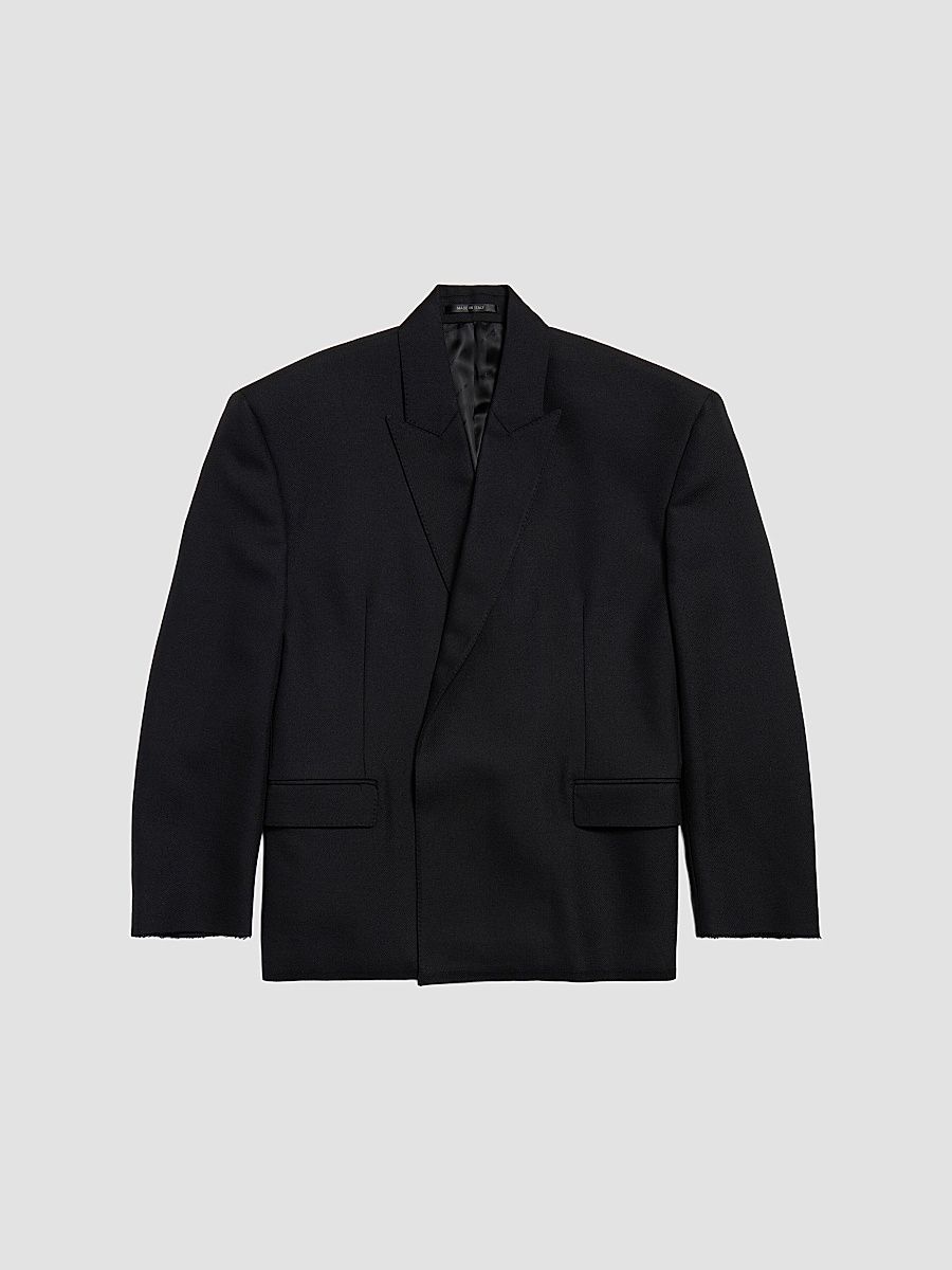 Balenciaga Men's Seamless Tailored Jacket - Black - Size Small