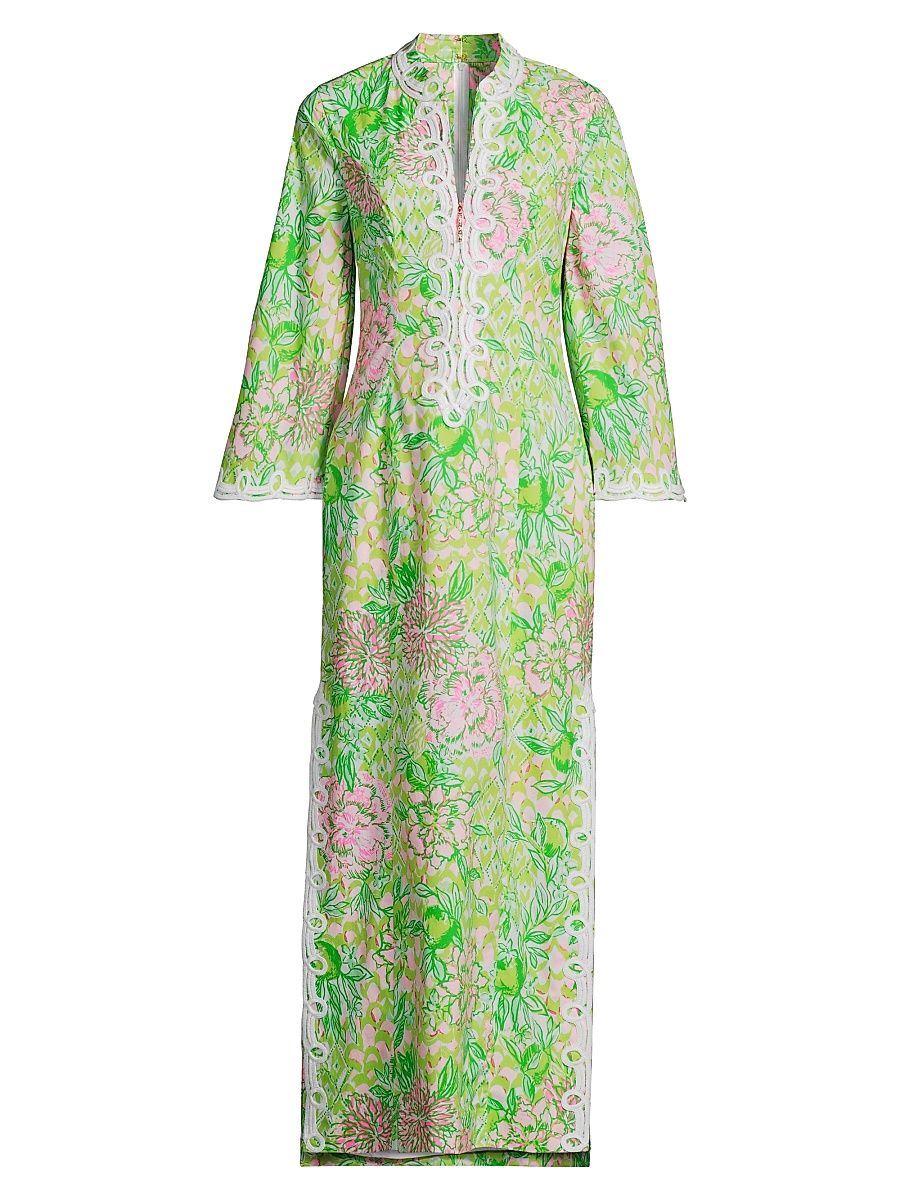 Women's Shealyn Long-Sleeve Maxi Dress - Fauna Green - Size 4