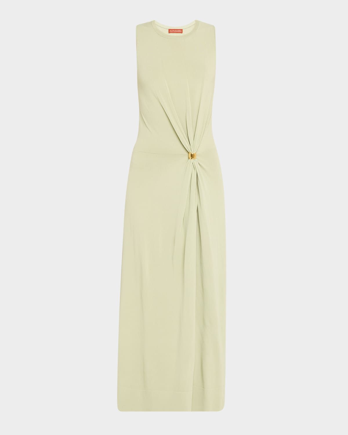 Saralien Gathered Sleeveless Maxi Dress