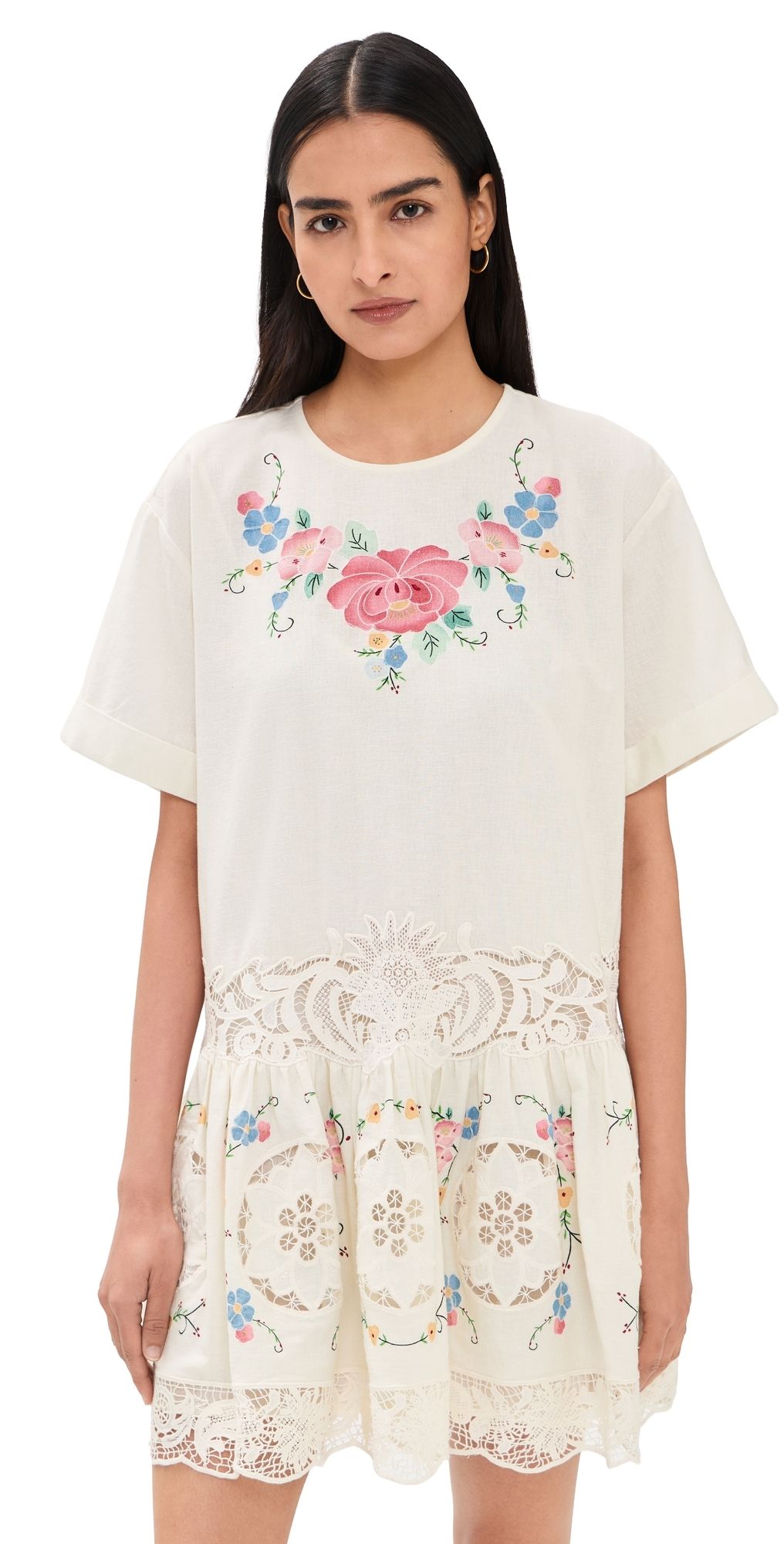Sea Astrid Embroidery Mini Dress Multi XXS