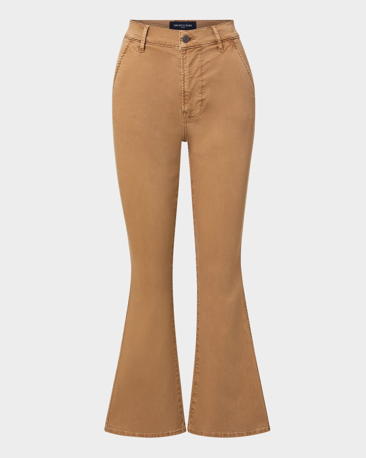 Carson High-Rise Ankle Flare Jeans with Slant Pockets