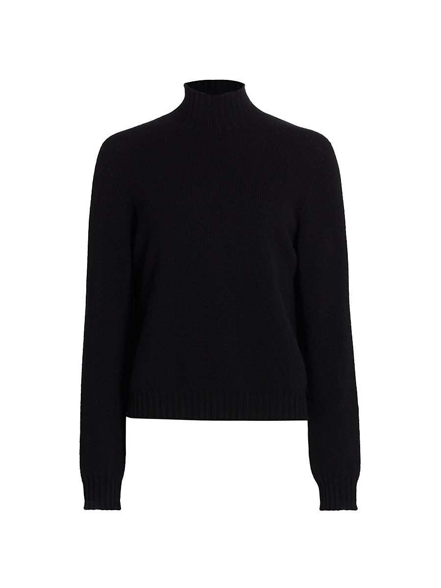 Women's Kensington Cashmere Turtleneck - Black - Size Large