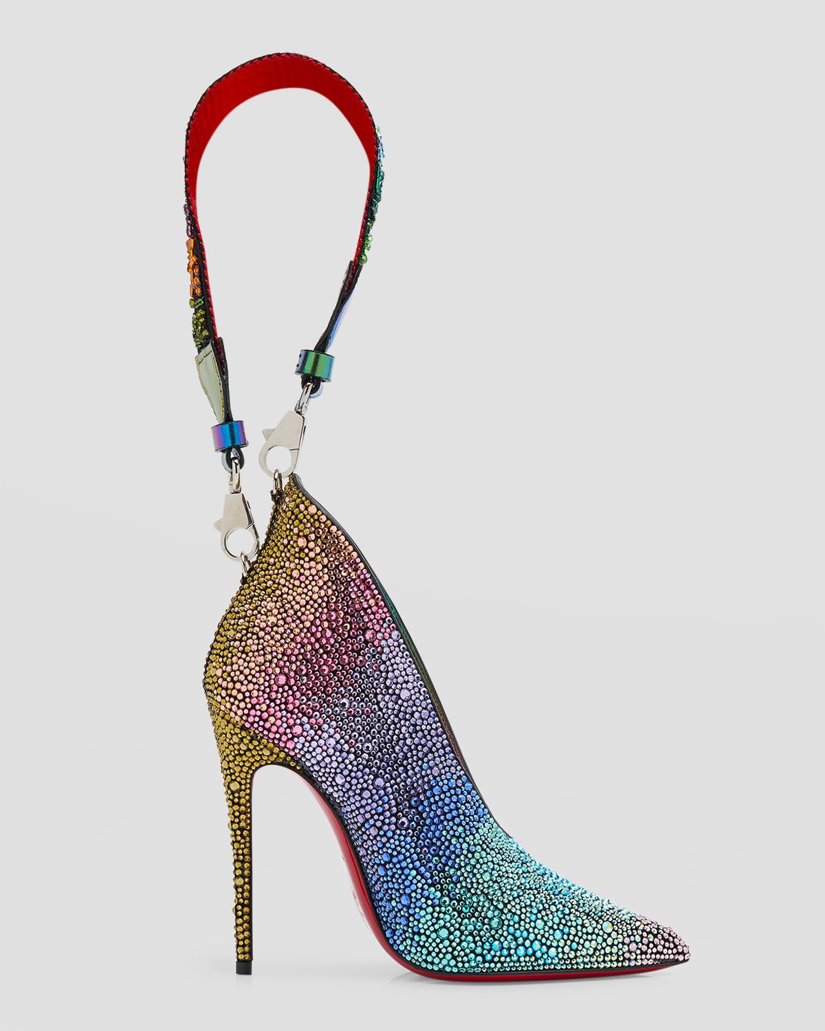 A B Charm in Rainbow Strass