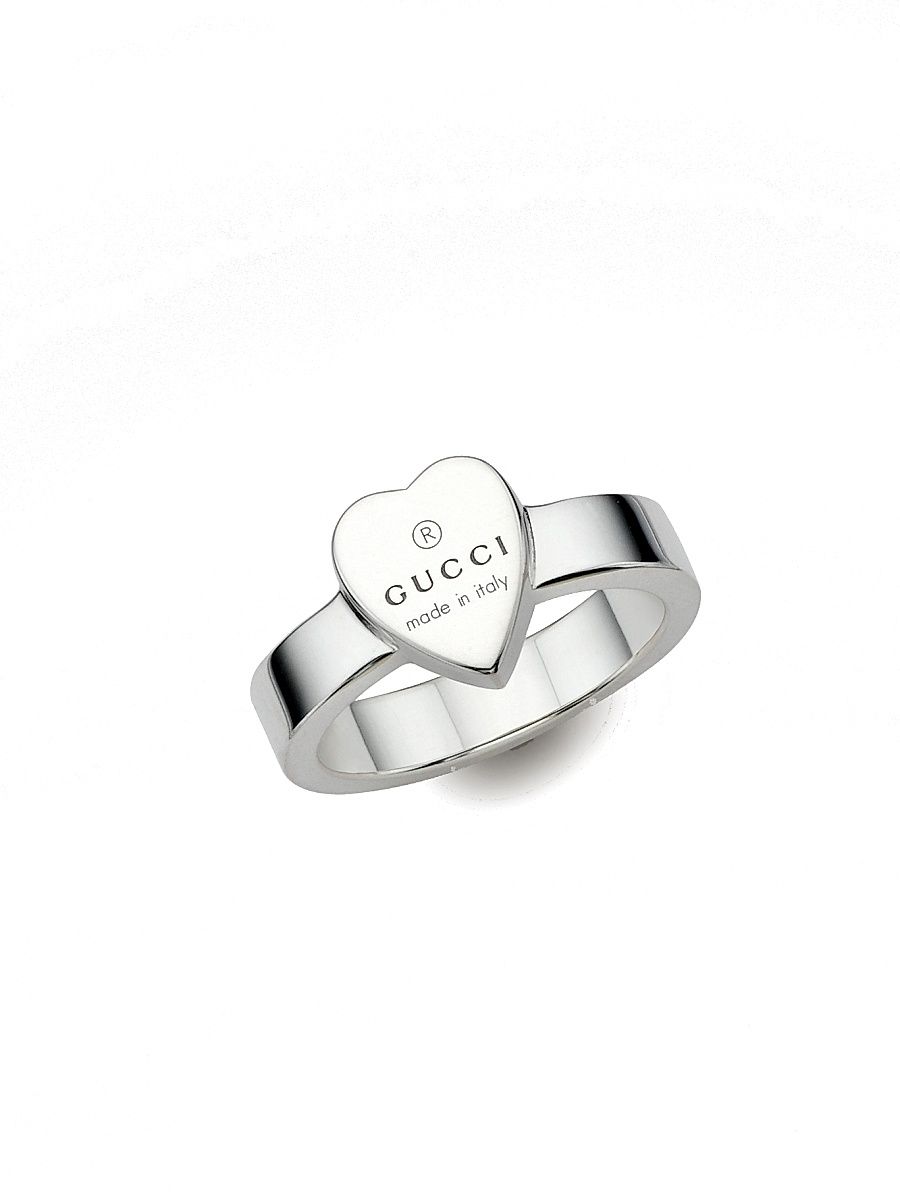 Women's Trademark Sterling Silver Heart Ring - Silver - Size 6.5