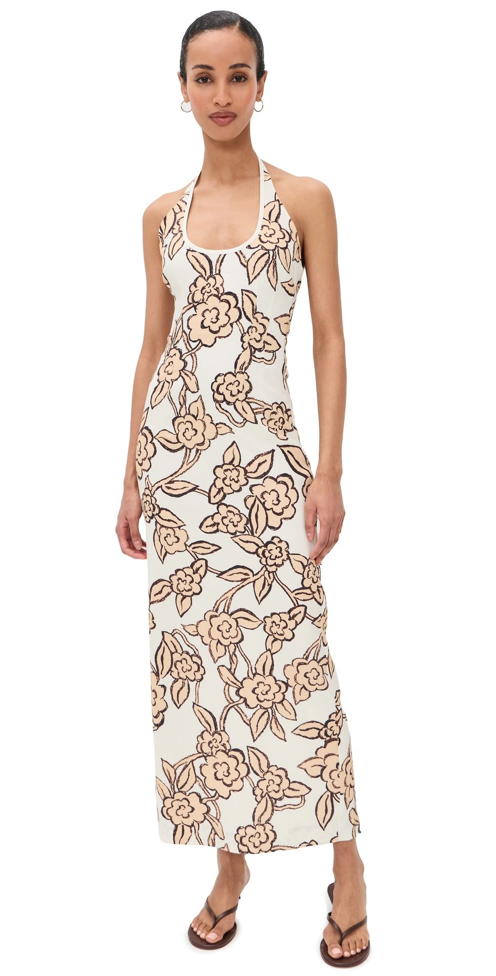 SIR. Elodie Halter Midi Dress Patale 1