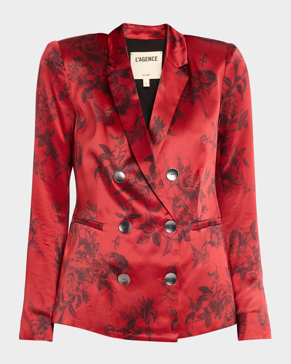 Painterly Floral Colin Double-Breasted Blazer