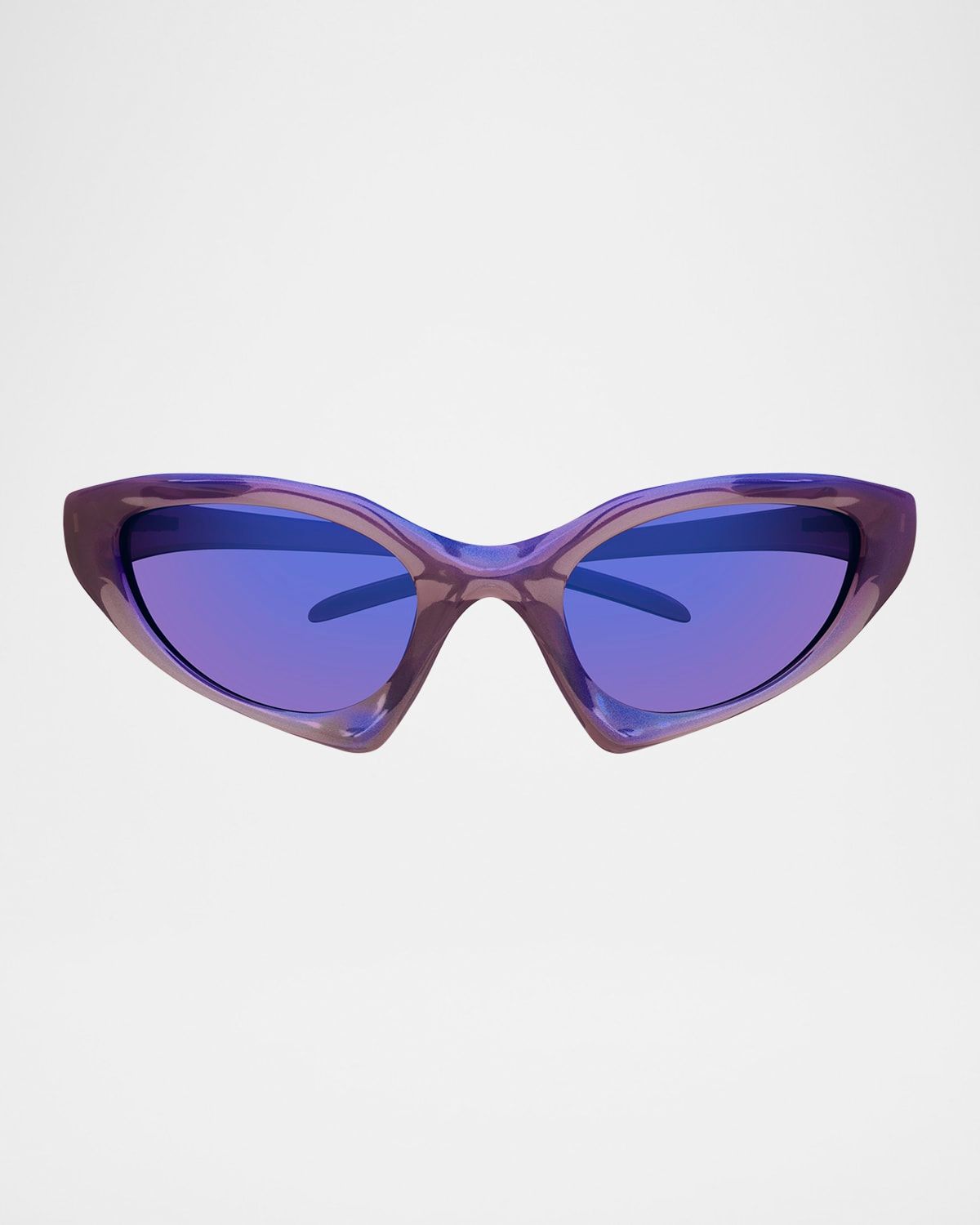 Wrap Logo-Print Plastic Sunglasses