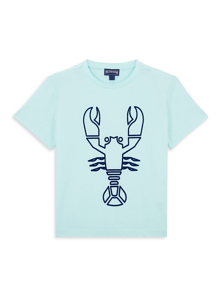 Little Boy's & Boy's Lobster Crewneck T-Shirt - Blue - Size 14