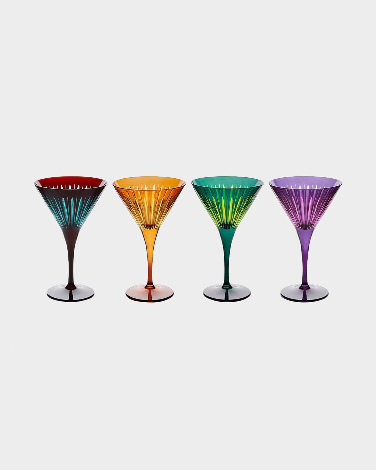 Prism Martini Glasses, Set of 4