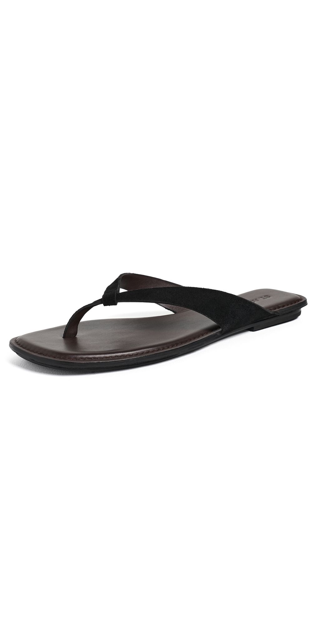 St. Agni Opanka Suede Sandals Black/Coffee 39