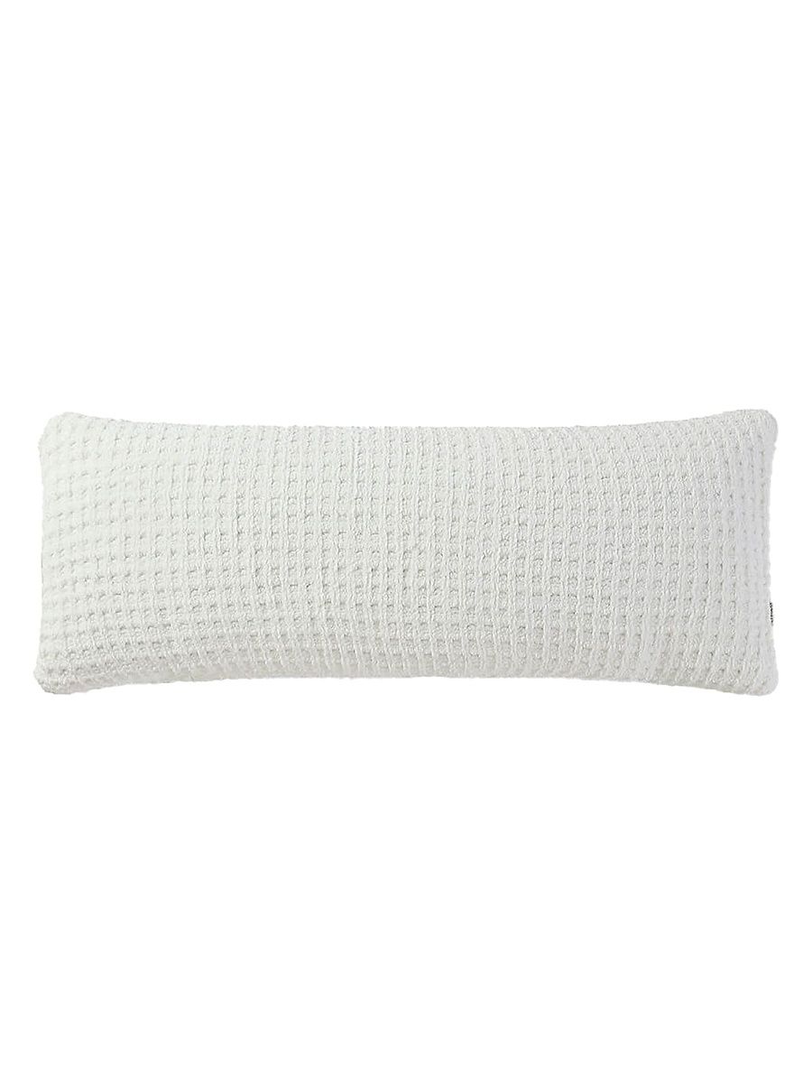 Snug Waffle Lumbar Pillow - Moss