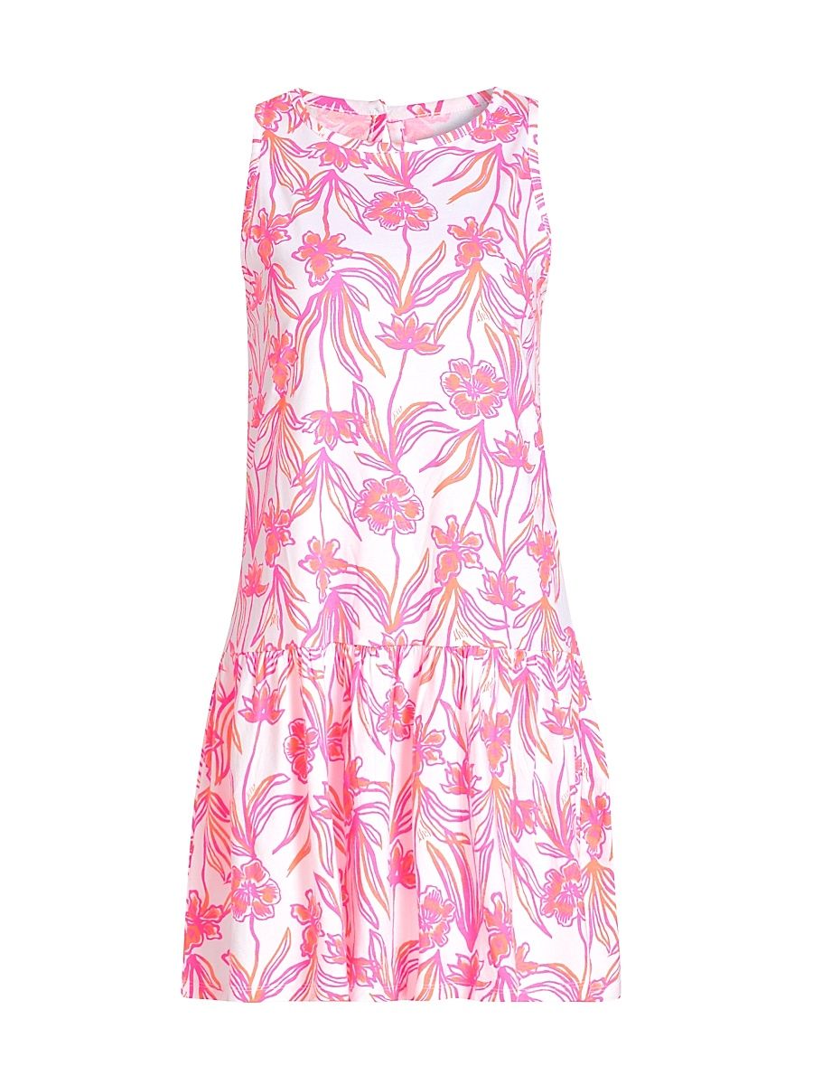 Women's Dixi Floral Cotton Minidress - Resort White Lovely Long Stems - Size XL