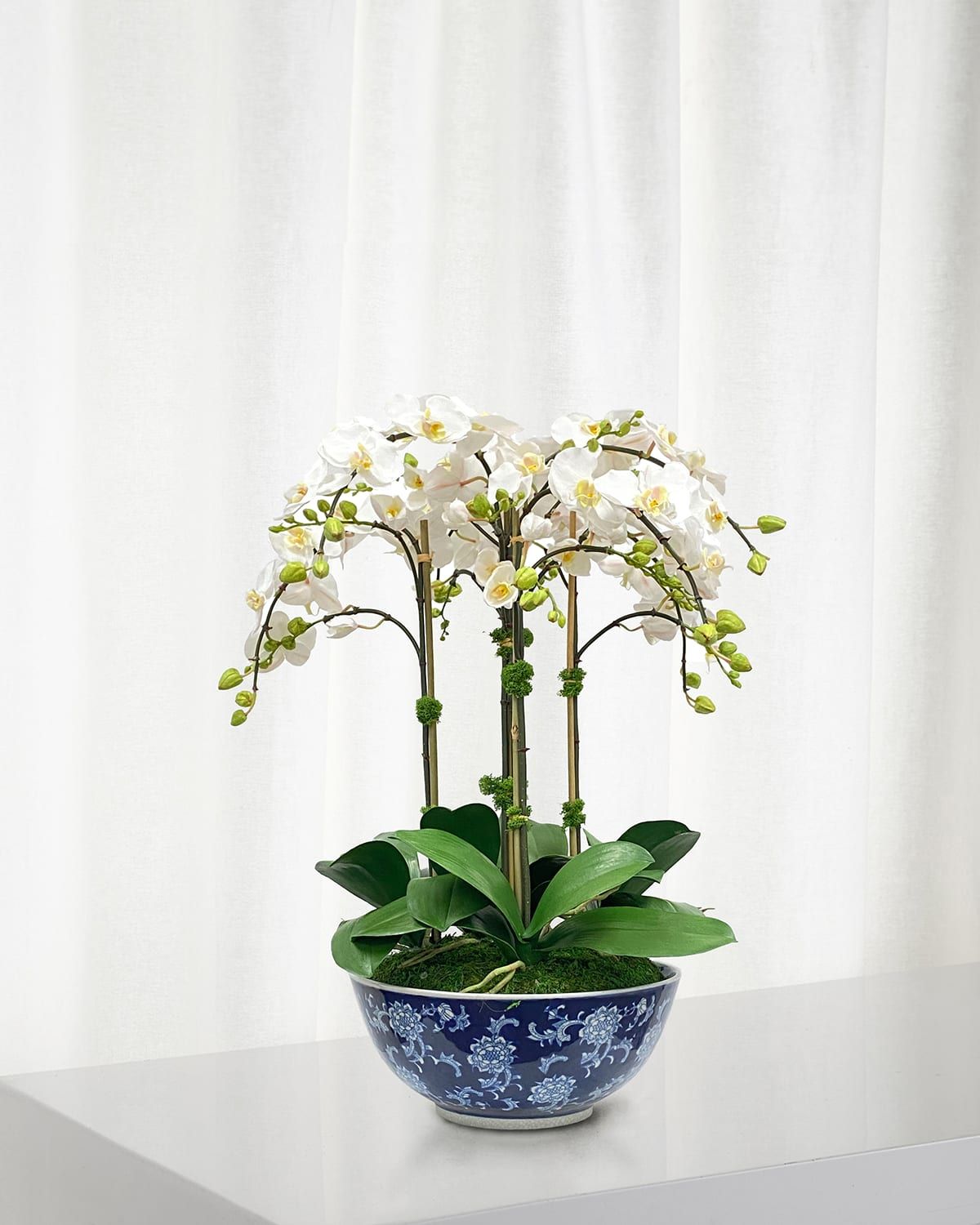 Faux Orchid in Longlife Bowl