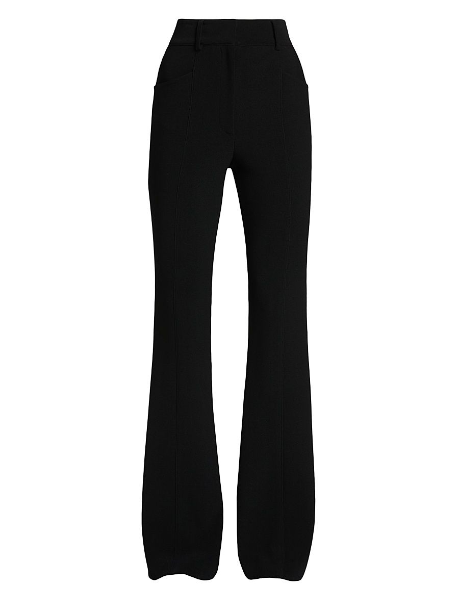 Women's Kalea Compact Stretch Crepe Pants - Black - Size 12