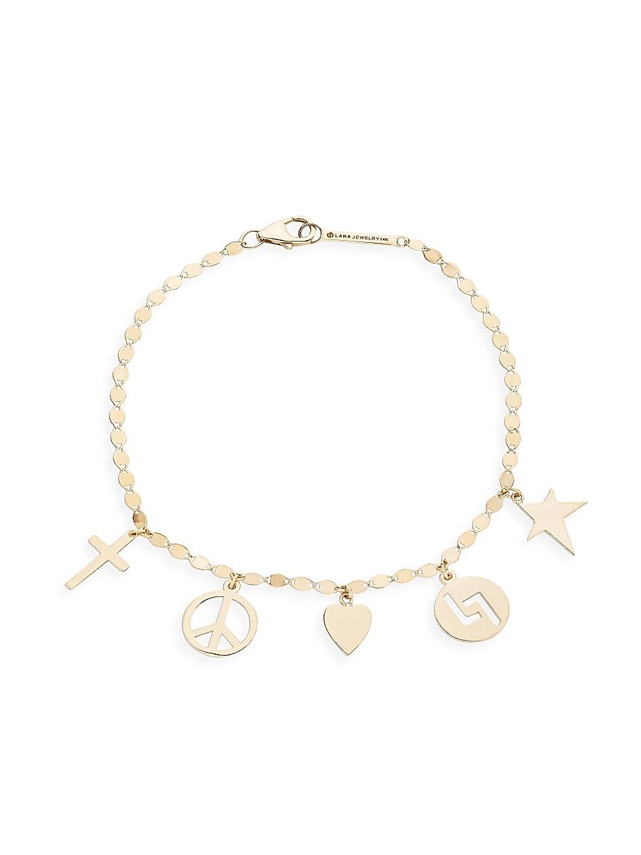 Women's 14K Yellow Gold Charm Bracelet - Yellow Gold