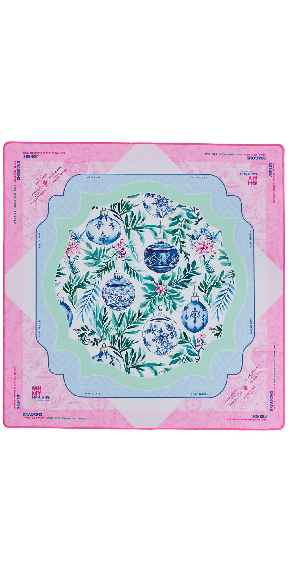 Oh My Mahjong Merriment Mat Pink One Size