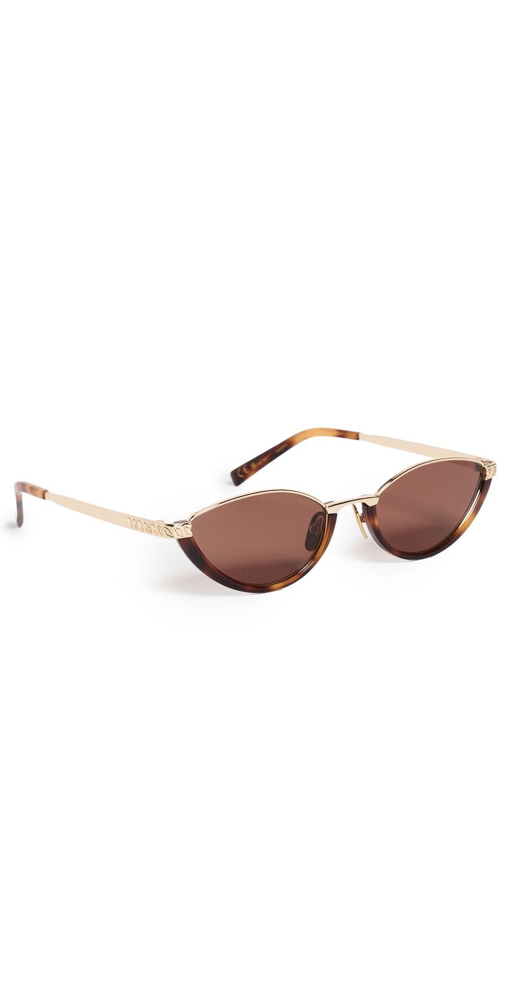 Luv Lou The Lia Sunglasses Havana One Size