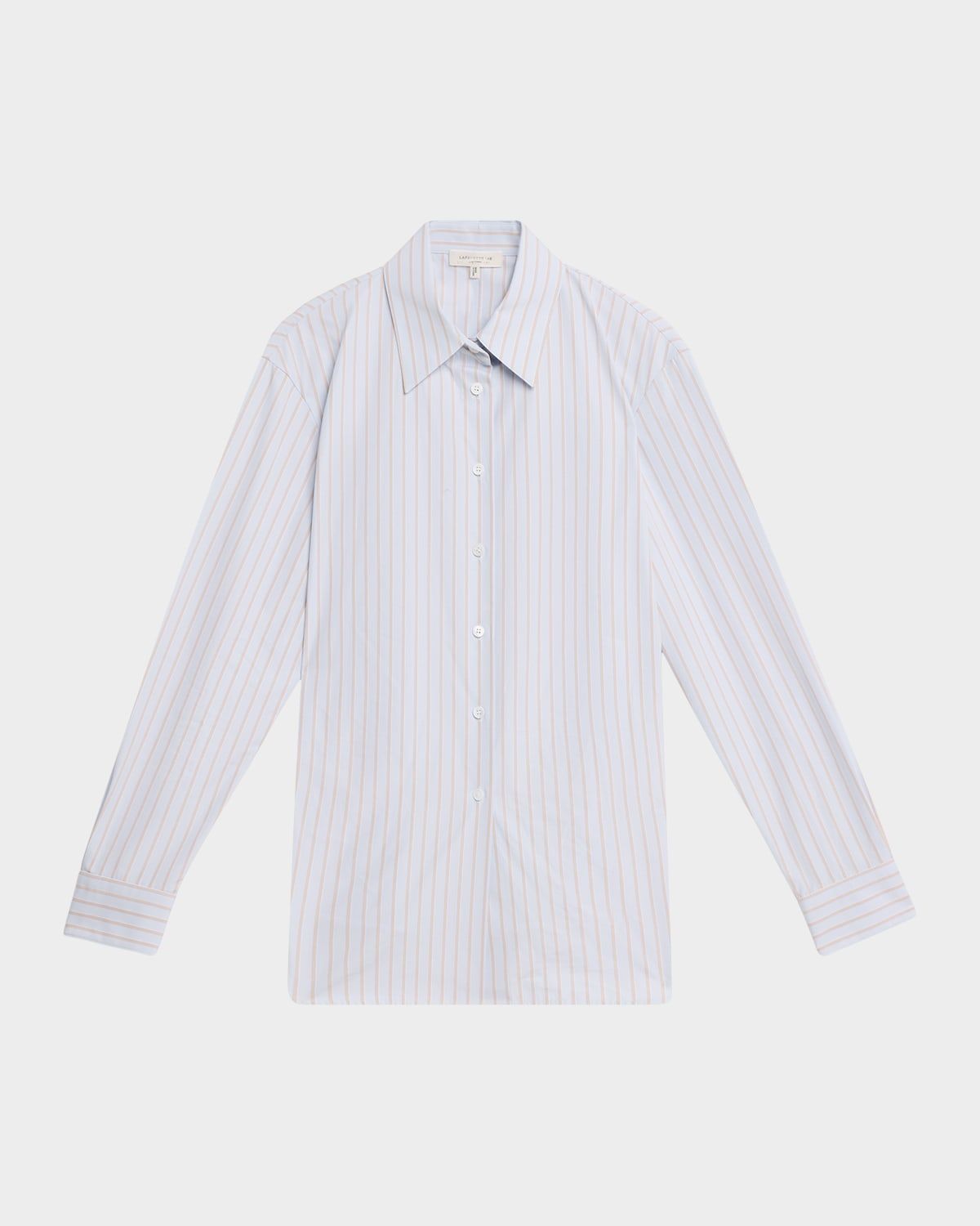 Striped Cotton Button-Down Shirt