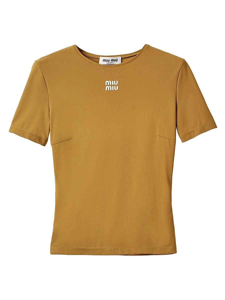 Women's Stretch Jersey Top - Green - Size 4